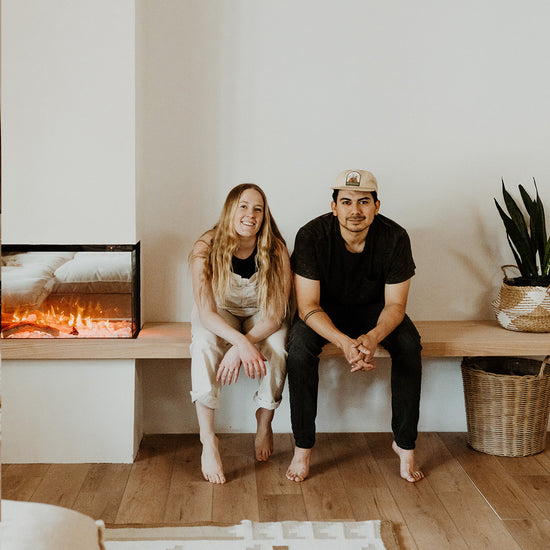 First Fireplace with Flair - Sway & Sarah Build