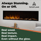 Slim Oak & Ember Real Wood Log Kit - for Shallow Depth Linear Electric Fireplaces